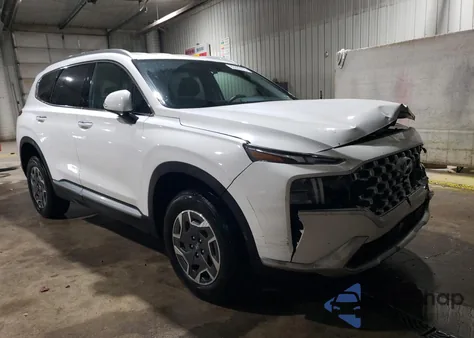 2023 Hyundai Santa Fe Blue from USA, damaged, VIN 5NMS2DA10PH014184